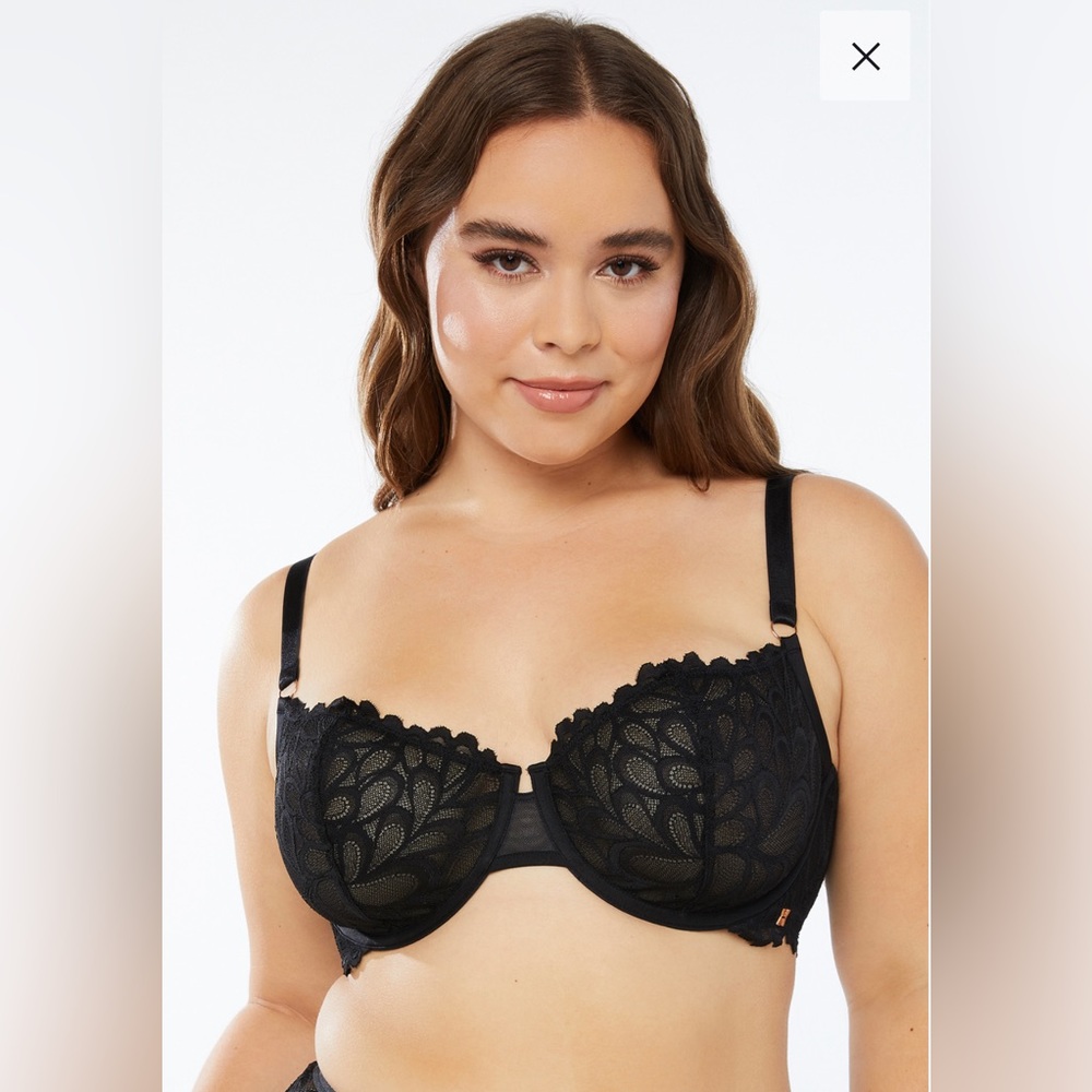 Savage Not Sorry Unlined Lace Balconette Bra SavageXFenty NWOT never worn